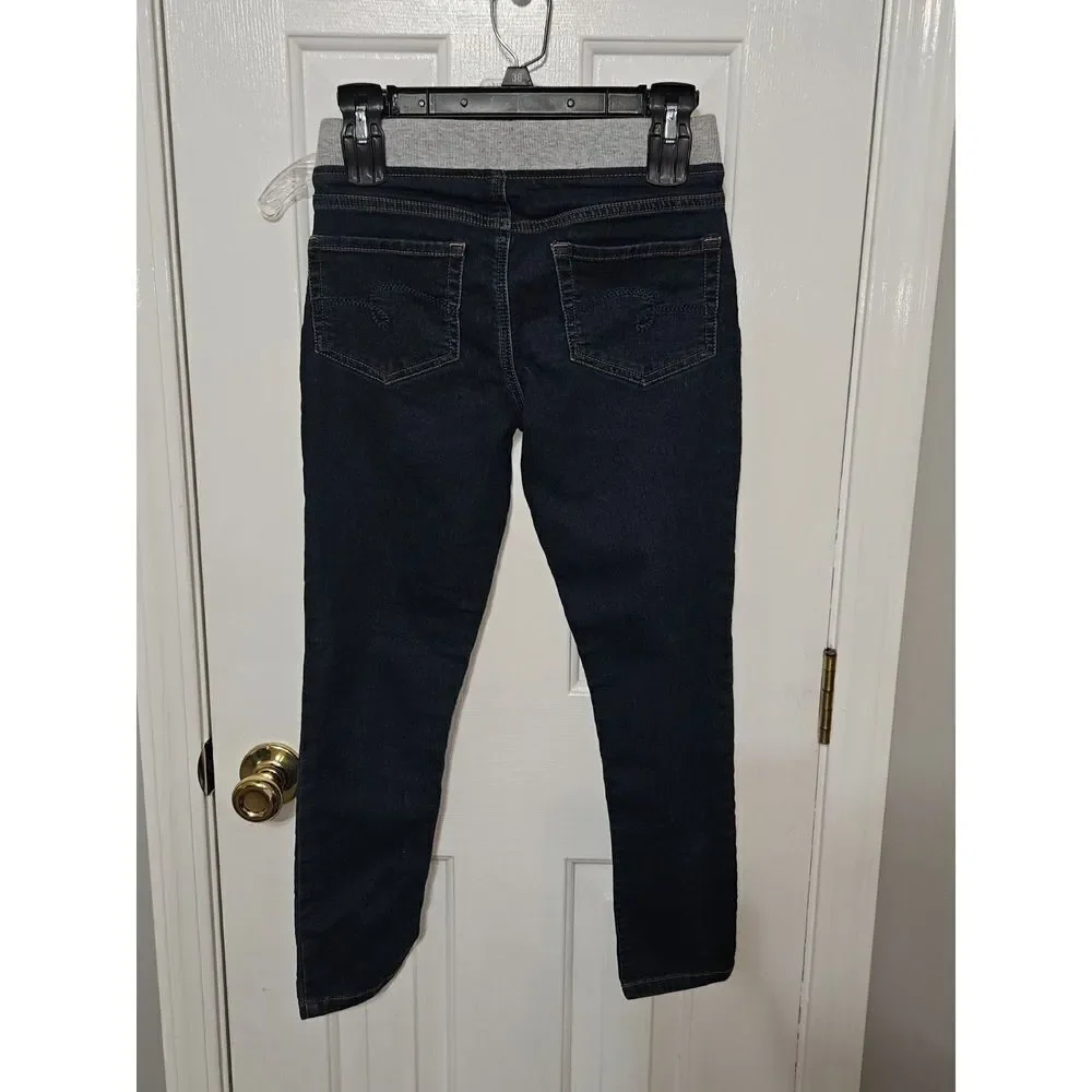 NWOT Justice Denim Mid Rise Knit Waist Jegging size 10 PLUS